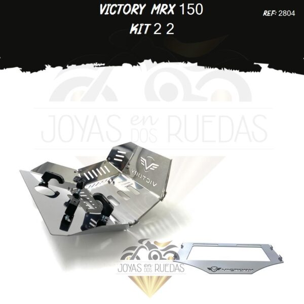 Victory MRX 150 kit porta placa pechera quilla