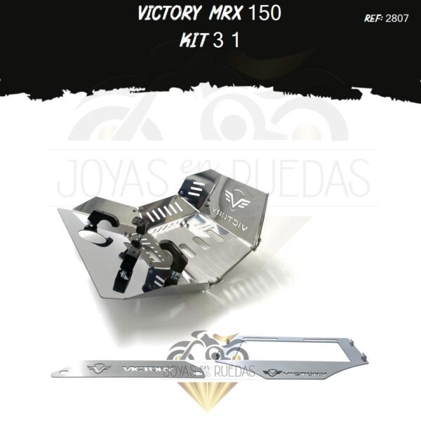 Victory MRX 150 kit porta placa lamina lateral