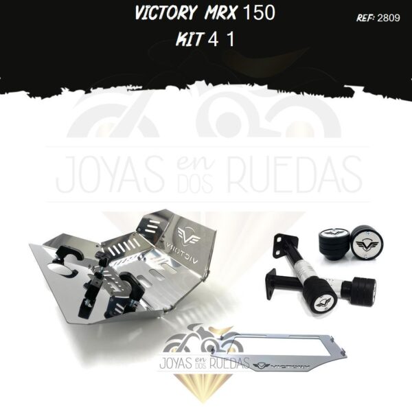Victory MRX 150 kit porta placa sliders pechera quilla