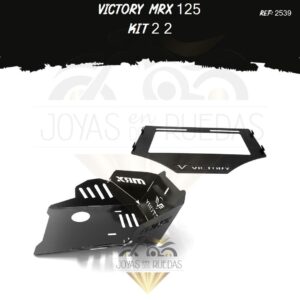 Victory MRX 125 kit porta placa pechera quilla
