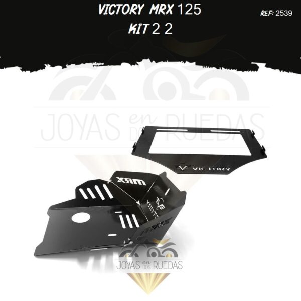 Victory MRX 125 kit porta placa pechera quilla