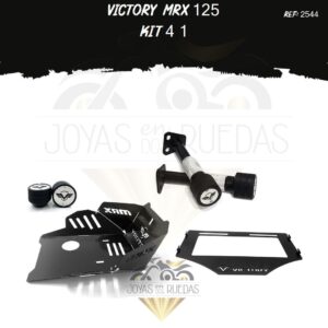 Victory MRX 125 kit sliders pechera quilla porta placa