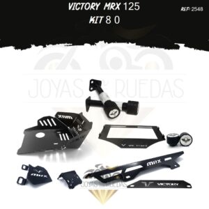 Victory MRX 125 kit lamina lateral guarda cadena sliders