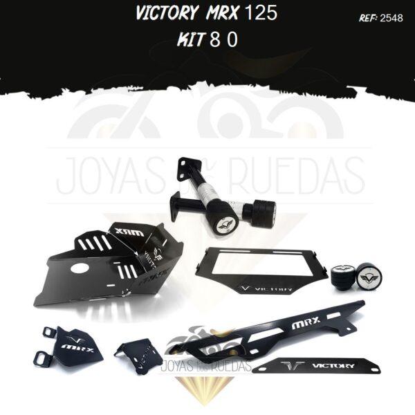 Victory MRX 125 kit lamina lateral guarda cadena sliders