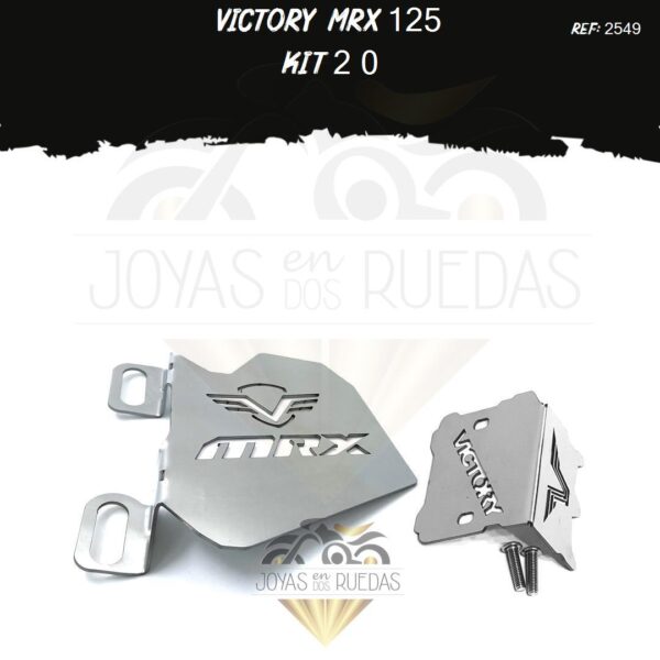 Victory MRX 125 kit mordaza protector bomba delantera