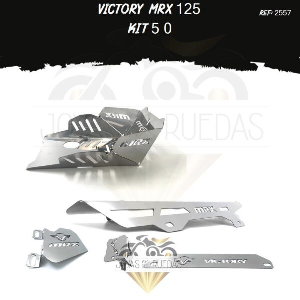 Victory MRX 125 kit guarda cadena mordaza lamina lateral