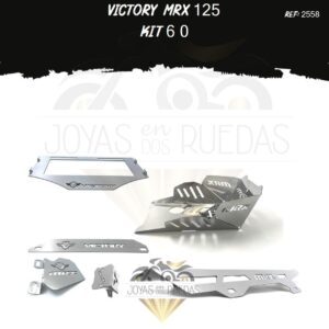 Victory MRX 125 kit guarda cadena mordaza lamina lateral