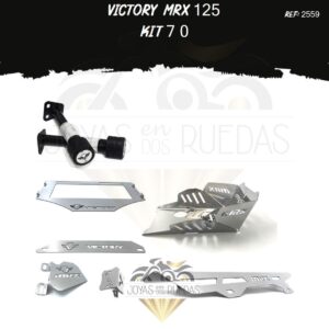 Victory MRX 125 kit lamina lateral sliders guarda cadena