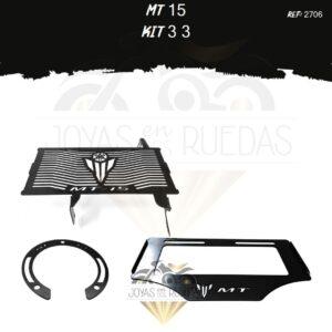 MT 15 kit lujo tapa tanque protector radiador