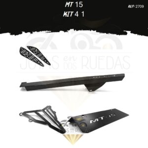 MT 15 kit protector exosto cupula TR2 guarda cadena