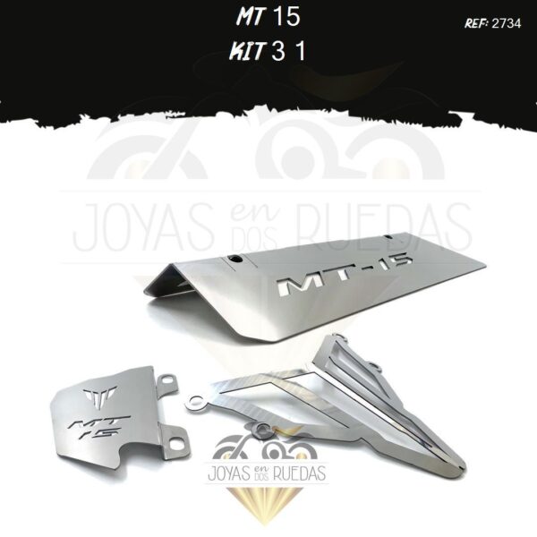 MT 15 kit cupula TR2 protector exosto mordaza