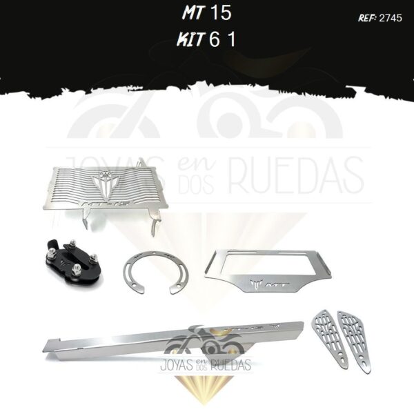 MT 15 kit Lujo carenado guarda cadena lujo pata gato