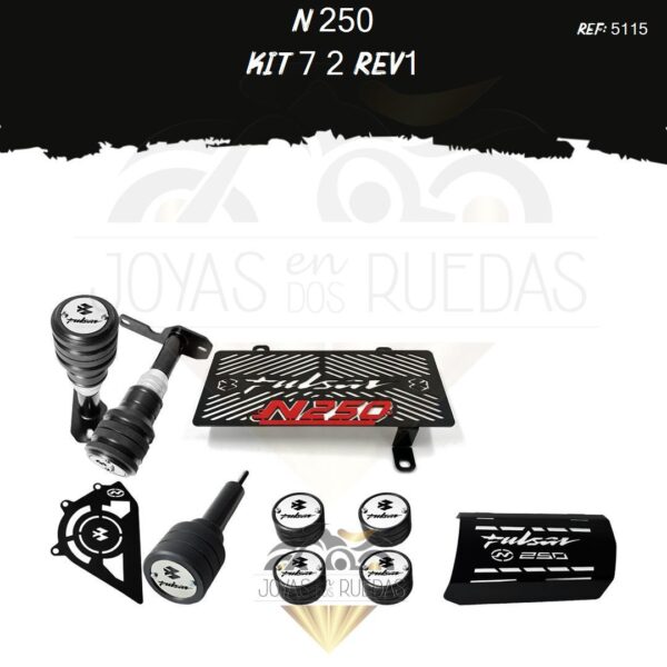 N 250 kit slider exosto protector piñon Sliders premium