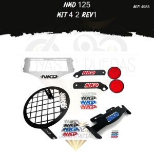 NKD 125 kit protector farola 3D Spoiler aleron 3D