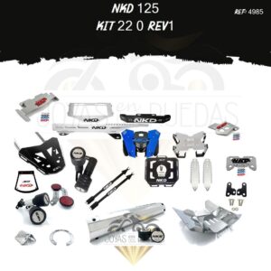 NKD 125 kit slider trasero Guarda cadena 3D sliders