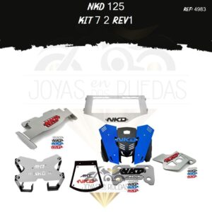 NKD 125 kit mordaza 3D Spoiler aleron 3D Cupula TR3