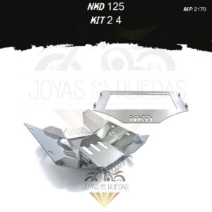 NKD 125 kit porta placa pechera quilla