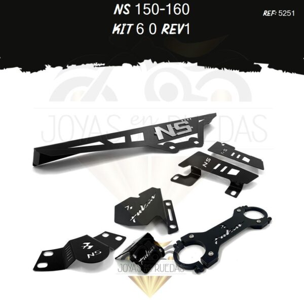 NS 150-160 kit barra estabilizadora guarda cadena