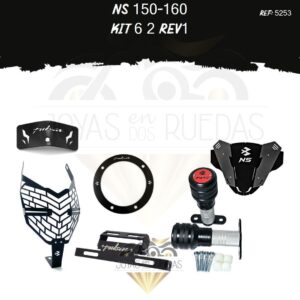 NS 150-160 kit fender 3d Cupula TR3 protector farola