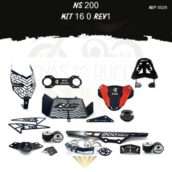 NS 200 kit guarda cadena barra estabilizadora