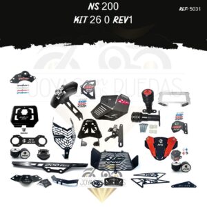 NS 200 kit Spools Sliders eje protector piñon 3D