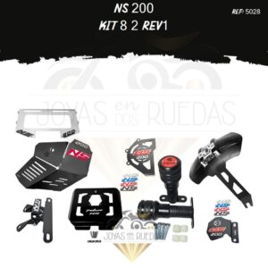 NS 200 kit pechera quilla 3D protector piñon 3D
