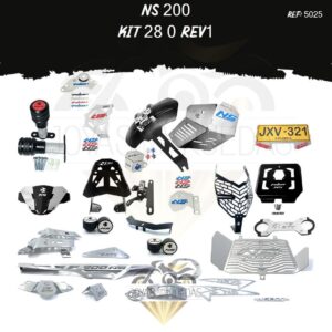 NS 200 kit Lujo filtro aceite Cupula TR3 Logo nombre