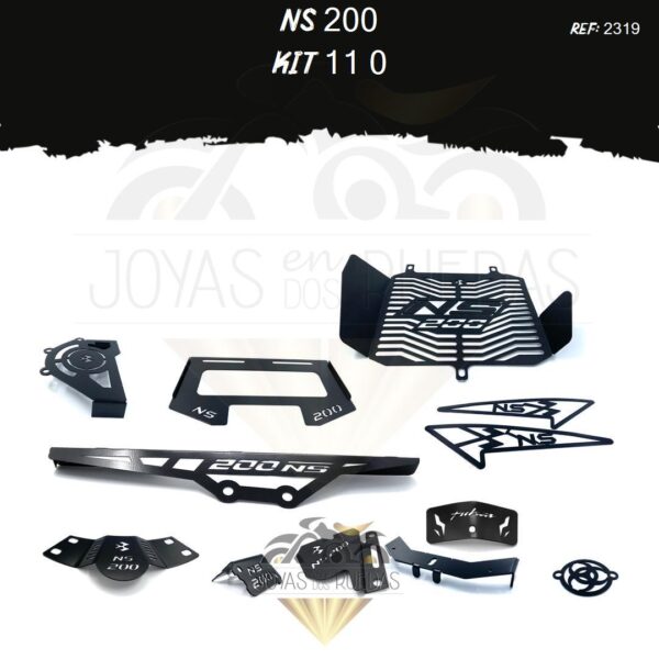 NS 200 kit protector radiador mordaza acutrax grande