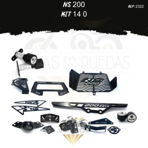 NS 200 kit guarda cadena sliders Lujo filtro aceite