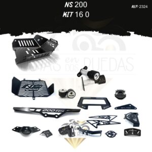 NS 200 kit pechera quilla sliders guarda cadena