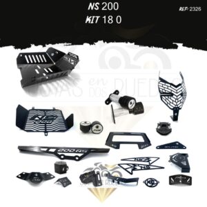 NS 200 kit Spools Sliders eje protector piñon