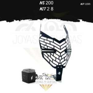 NS 200 kit protector bomba trasera protector farola