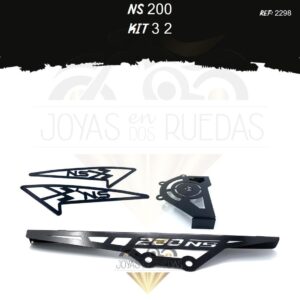 NS 200 kit malla latearal guarda cadena protector piñon