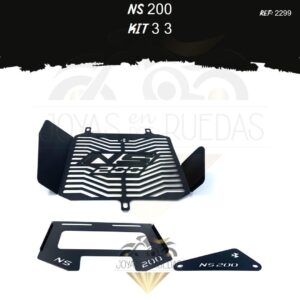 NS 200 kit protector radiador Lujo tapa lateral