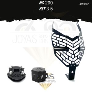 NS 200 kit protector bomba trasera protector farola