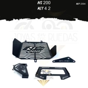 NS 200 kit Lujo tapa lateral porta placa