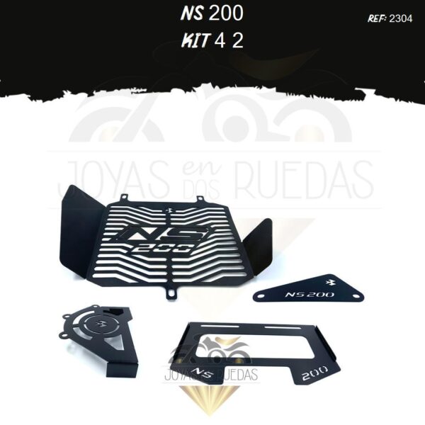 NS 200 kit Lujo tapa lateral porta placa