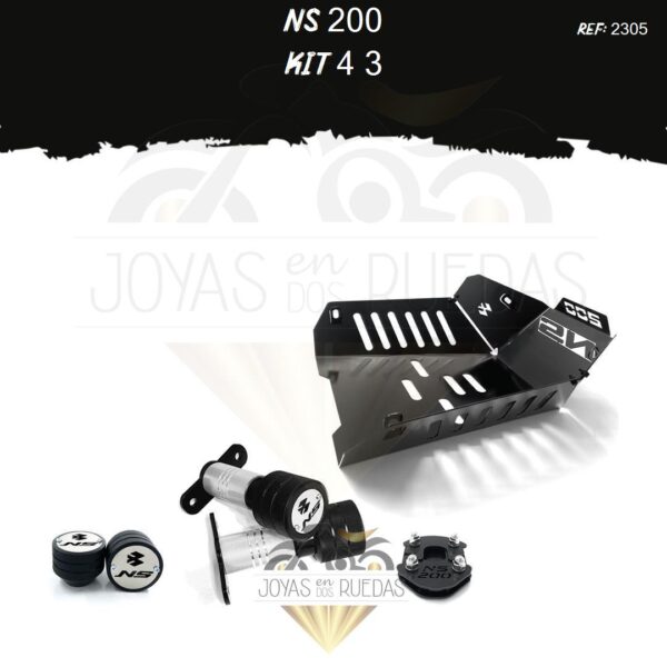 NS 200 kit lujo pata gato sliders pechera quilla