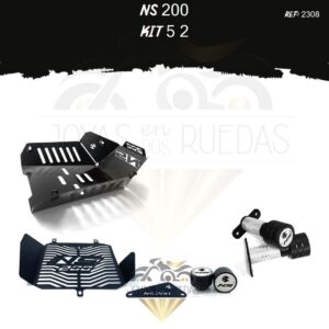 NS 200 kit protector radiador sliders pechera quilla