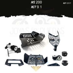 NS 200 kit pechera quilla sliders lujo pata gato