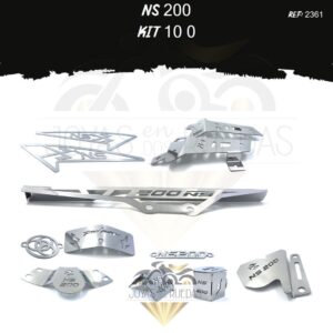 NS 200 kit Lujo filtro aceite protecto lateral radiador