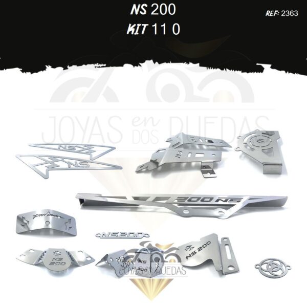 NS 200 kit Logo nombre guarda cadena Lujo filtro aceite