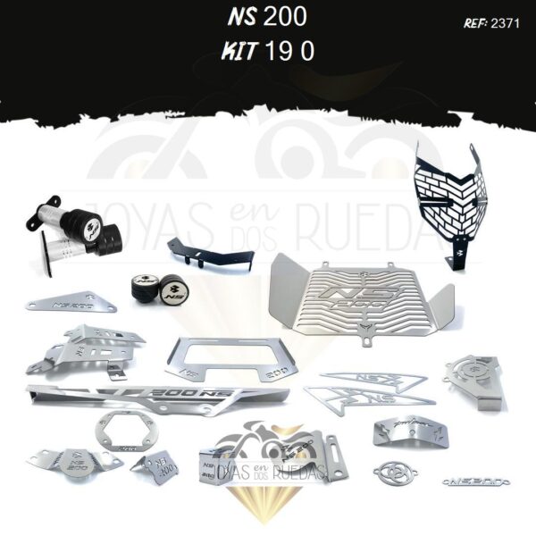 NS 200 kit base exploradoras protector piñon sliders