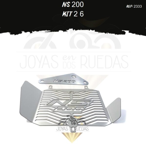 NS 200 kit Lujo tapa lateral protector radiador