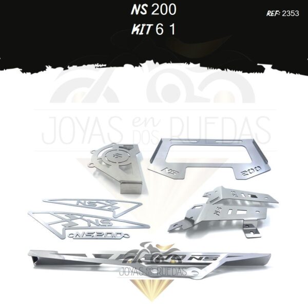 NS 200 kit guarda cadena Logo nombre