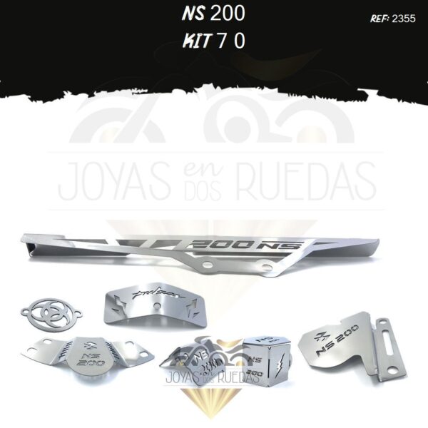 NS 200 kit guarda cadena Lujo filtro aceite mordaza