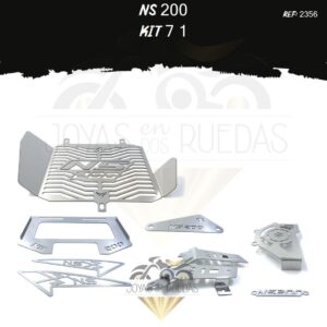 NS 200 kit protector piñon Logo nombre