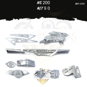 NS 200 kit malla latearal lujo guardabarro