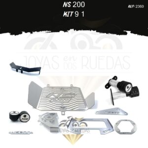 NS 200 kit Lujo tapa lateral lujo tapa tanque
