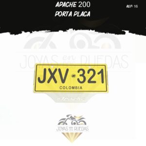 partes Apache 200 portaplaca